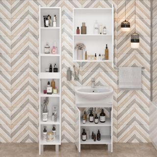 Пенал напольный Onika Милтон 403077 30см белый